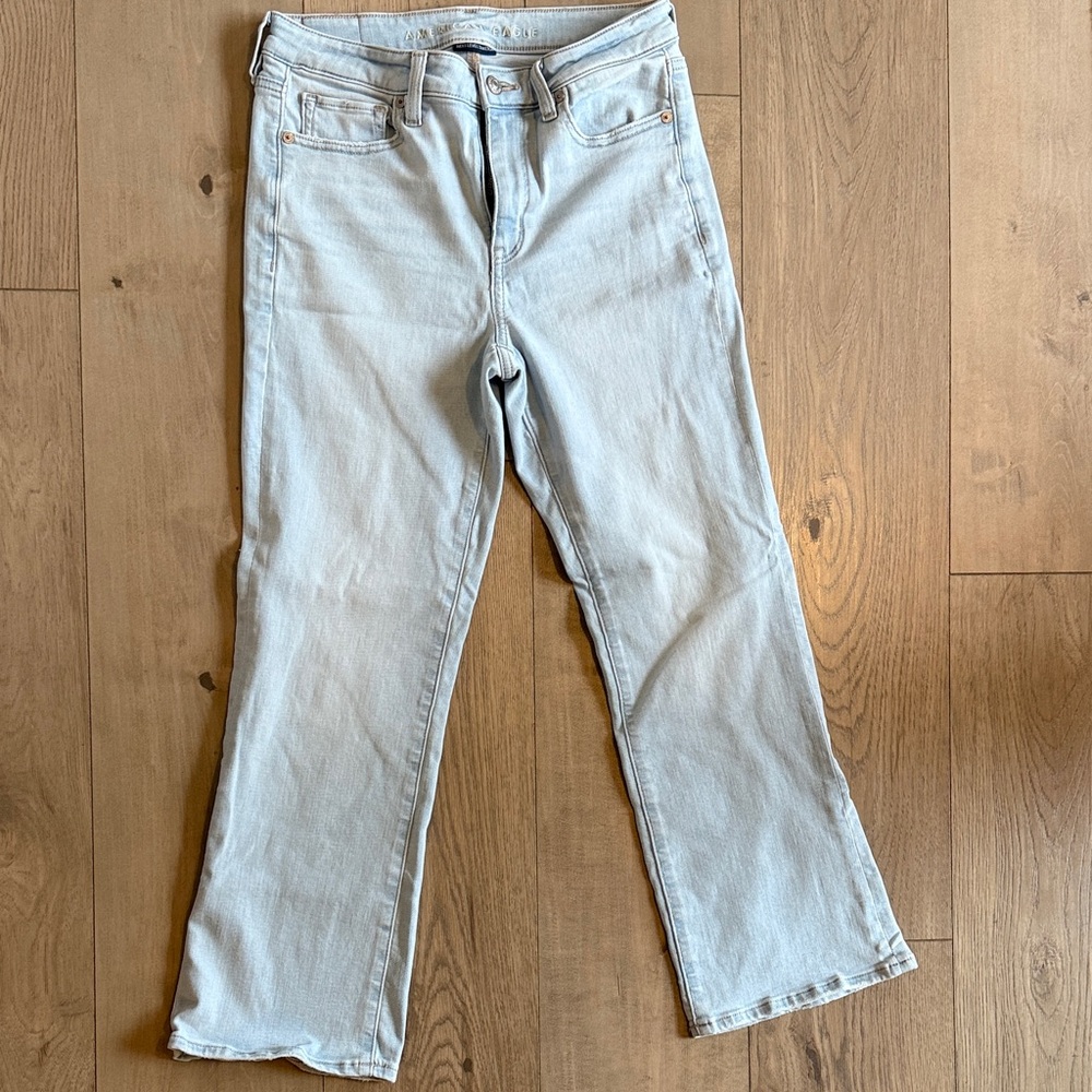 American Eagle Outfitters Kick Boot Crop Jeans